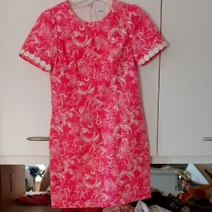 Pink Floral Mini Dress